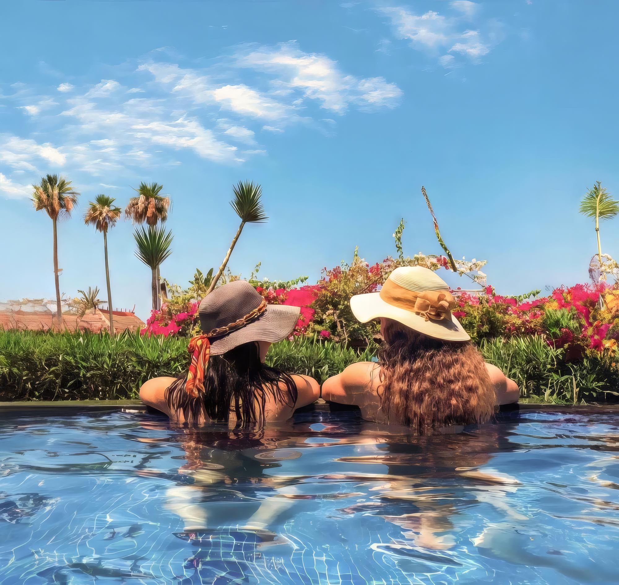Island Bungalow with a Private Pool & a Sea View