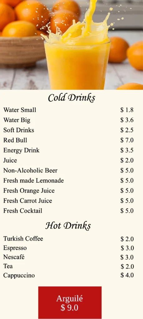 Jhotelresorts Resto Menu