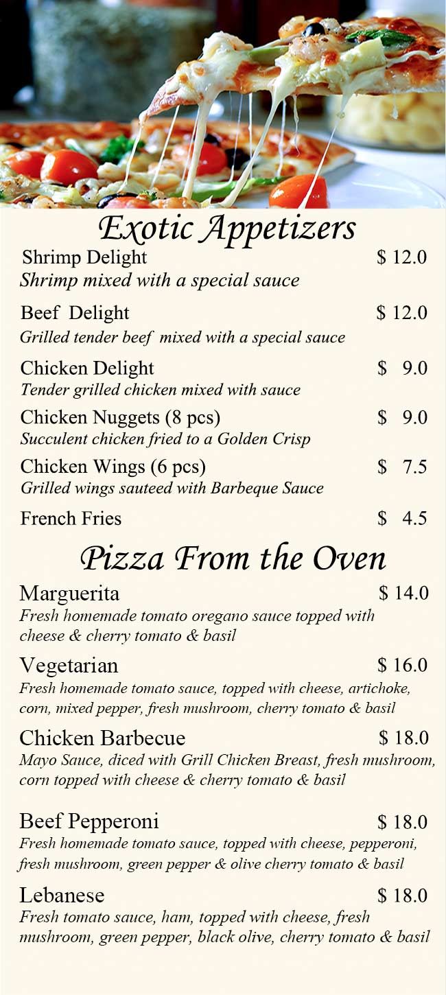 Lebanese Mezza at Jhotelresorts